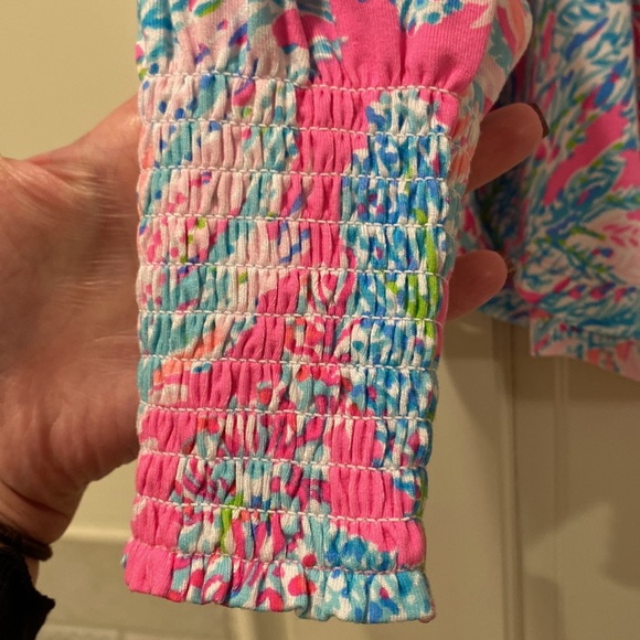 Lilly Pulitzer women’s long sleeve off the shoulder shirt size XS. - Picture 2 of 6